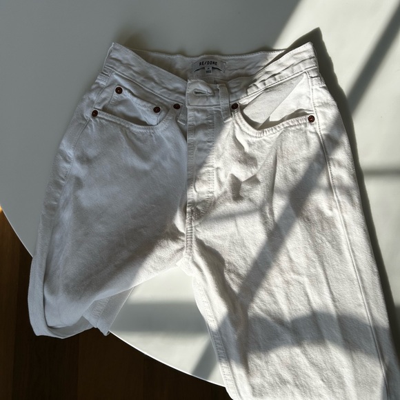 RE/DONE 70s Stove Pipe White Jeans - Picture 13 of 16